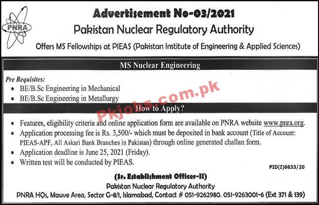 Pakistan Nuclear Regulatory Authority (PNRA) PK Jobs 2021