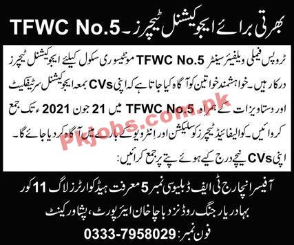 Troops Family Welfare Centre (TFWC) Announced PK Jobs 2021