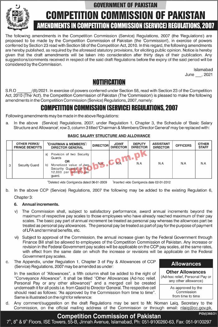 Competition Commission Of Pakistan Announced Latest PK Jobs 2021