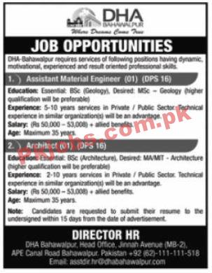 Defence Housing Authority (DHA) Announced Management PK Jobs 2021