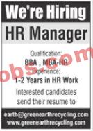 Green Earth Recycling Company Announced Management PK Jobs 2021