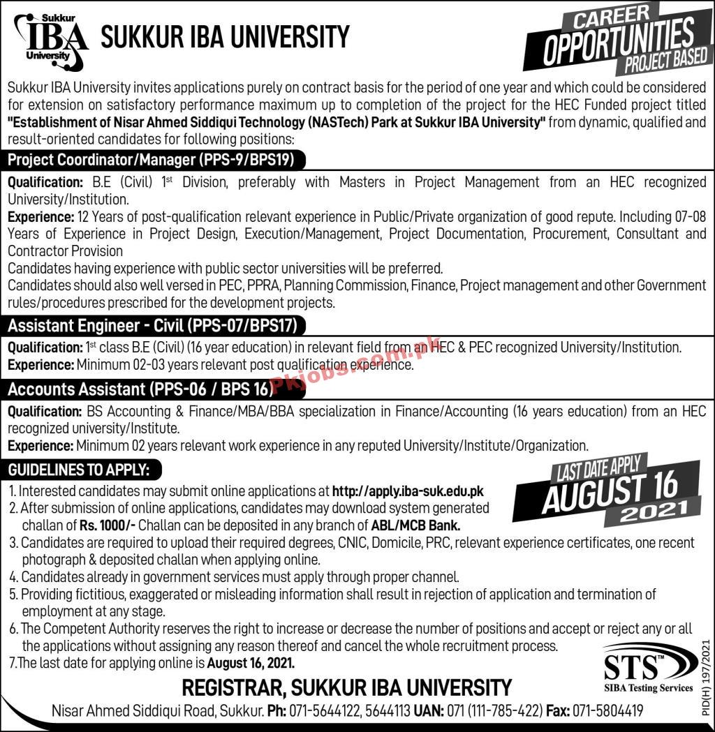 IBA University Announced Management PK Jobs 2021