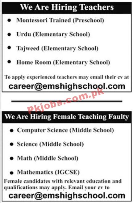 Jobs in EMS High School