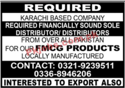 Jobs in Karachi Based Company