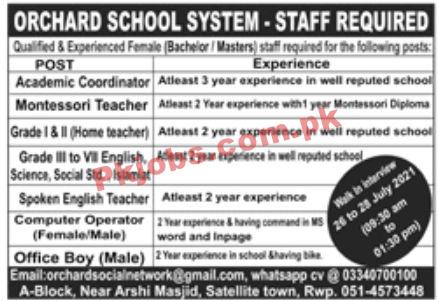 Jobs in Orchard School Systems