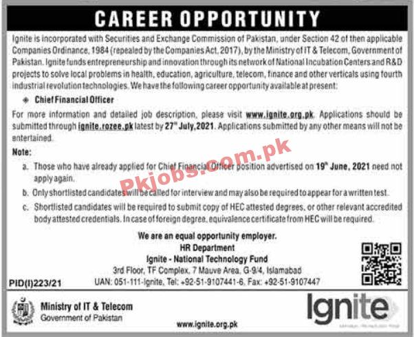 Ministry of IT & Telecom Announced Management PK Jobs 2021