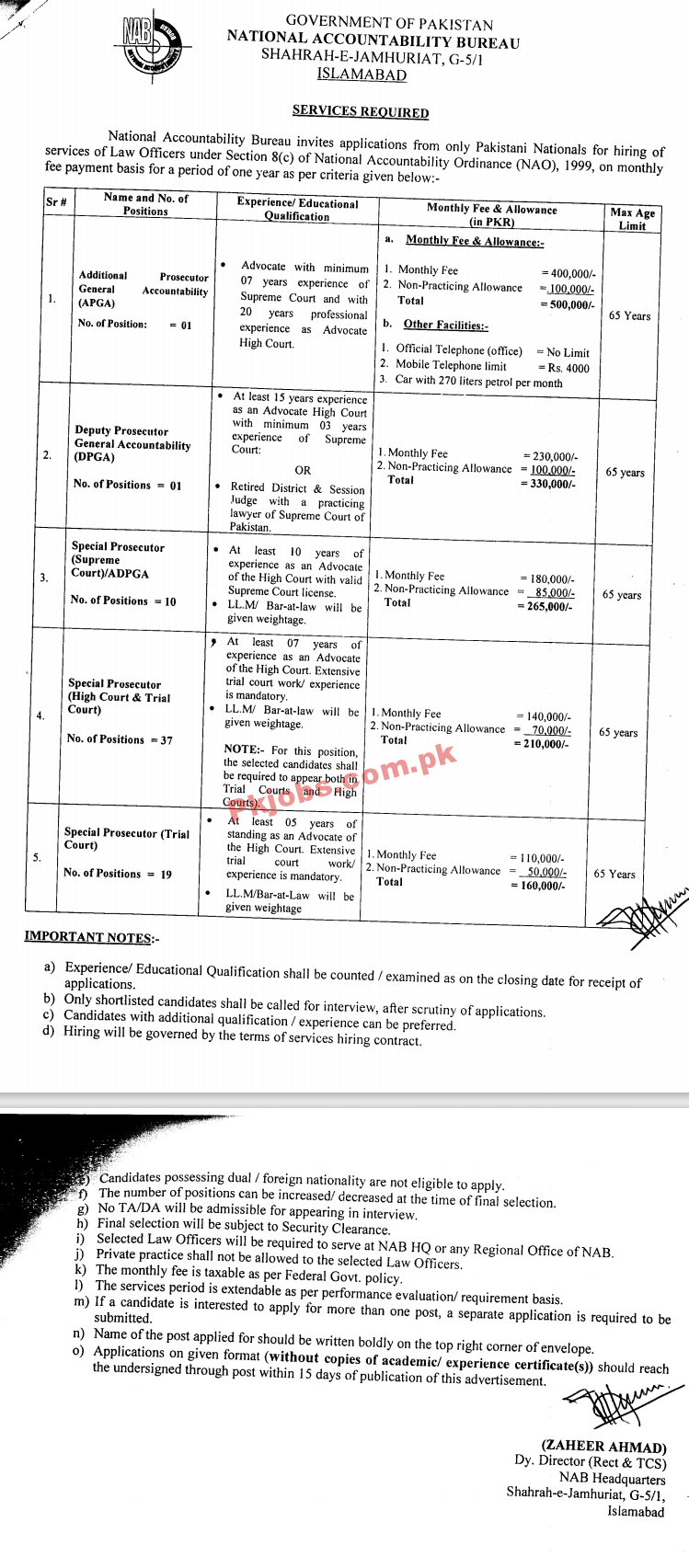 NAB Headquarters Announced Management & Consultant PK Jobs 2021