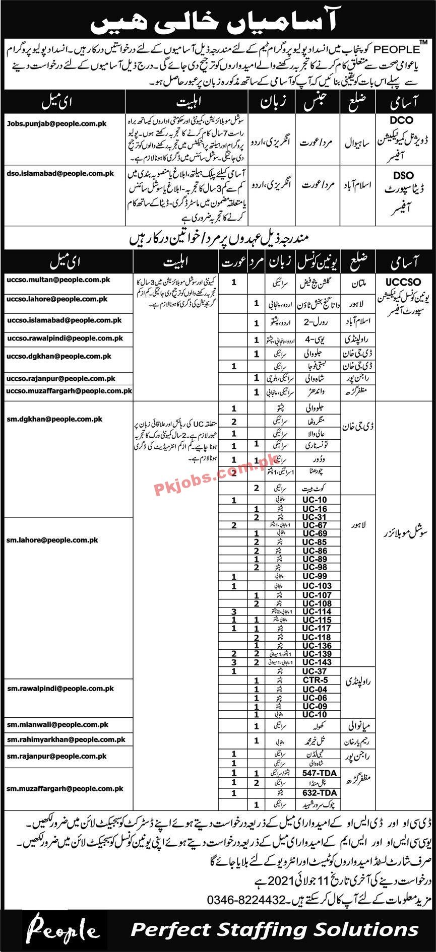 Polio Eradication Program announced Latest PK Jobs 2021