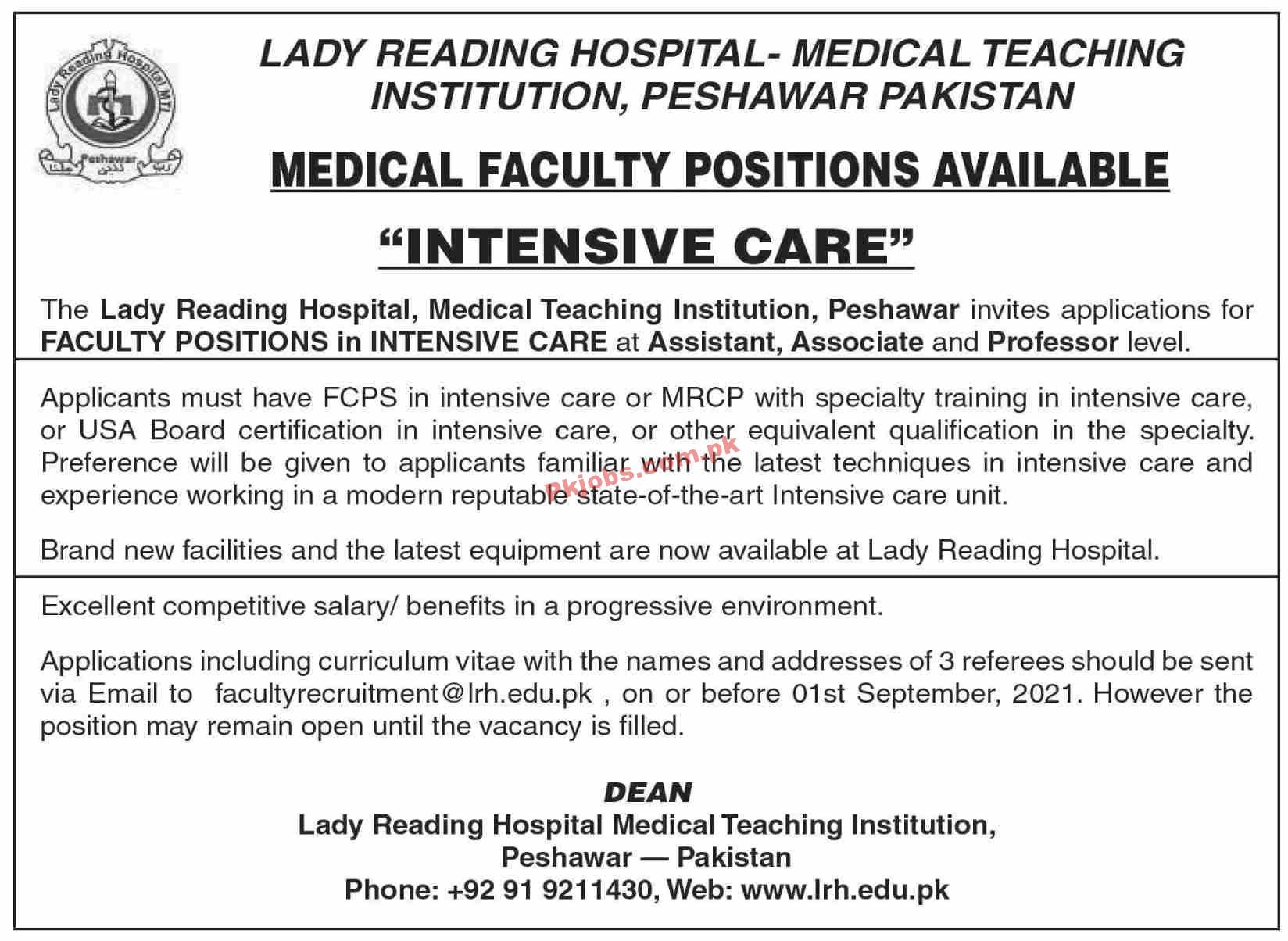 Jobs in Lady Reading Hospital