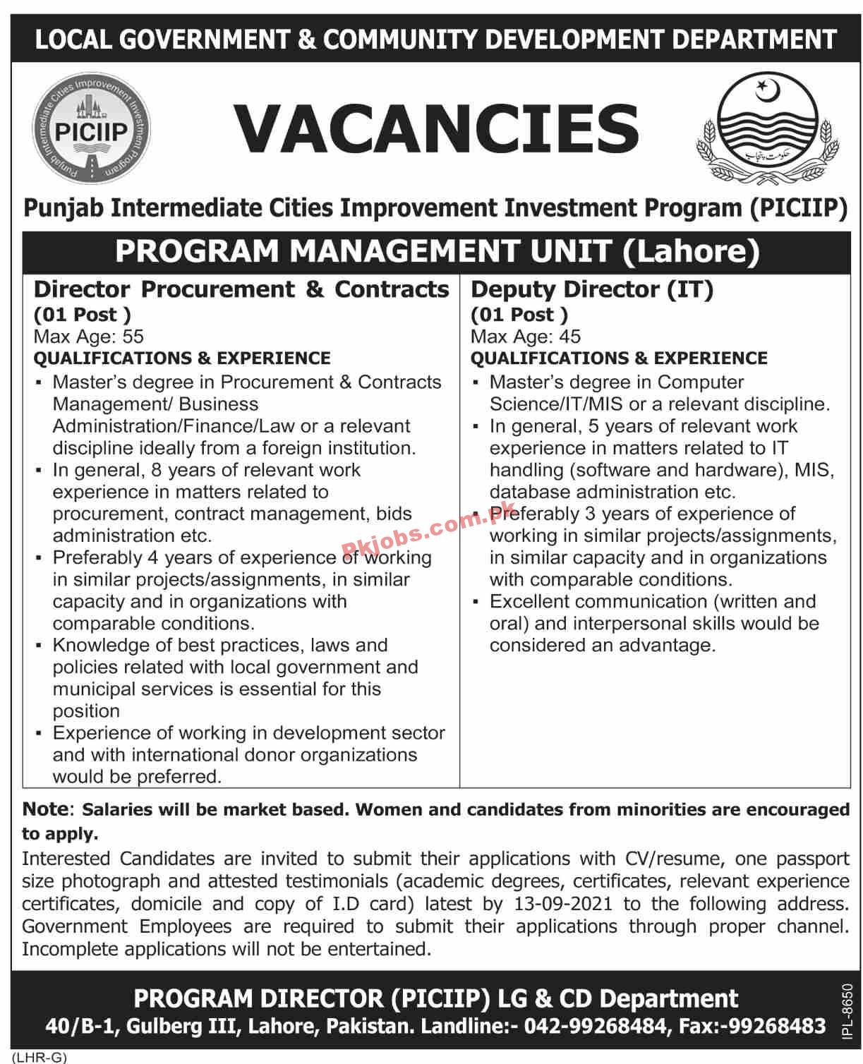 Local Government PK Jobs 2021 | Local Government & Community Development Department Announced Management PK Jobs 2021