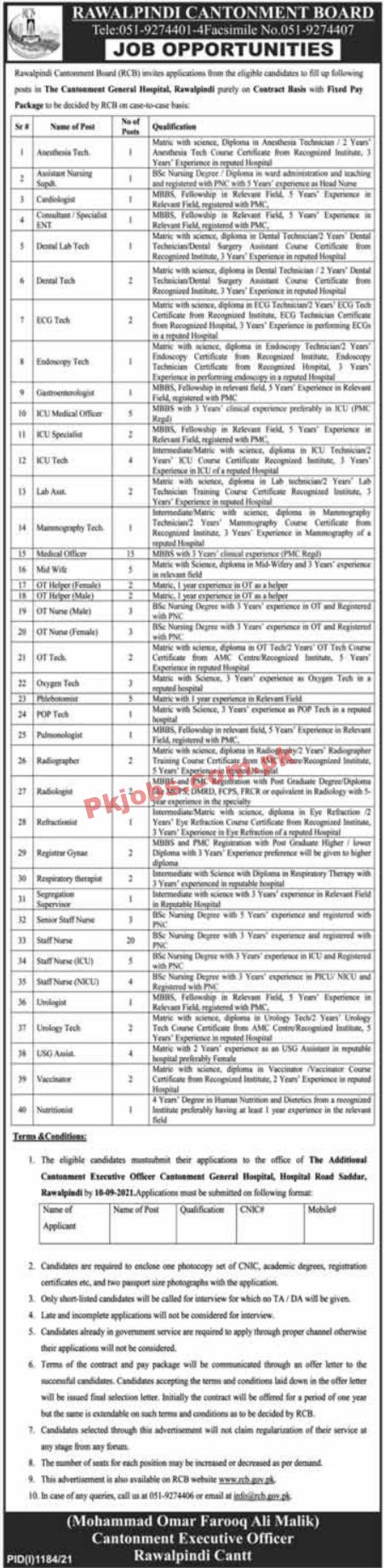 Cantonment Board PK Jobs 2021 | Cantonment Board Announced Management PK Jobs 2021