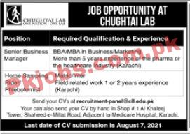 Chughtai Lab Home Care Announced Latest PK Jobs 2021