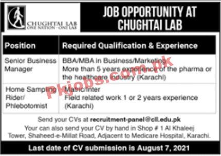 Jobs in Chughtai Labs