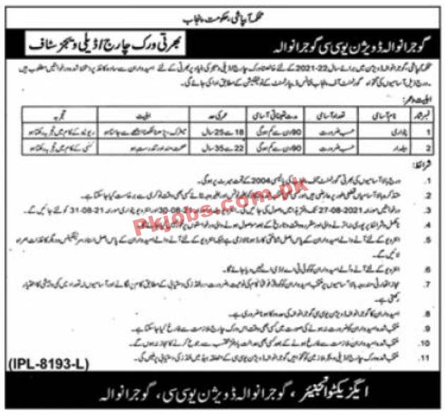 Jobs in Government of the Punjab Irrigation Department