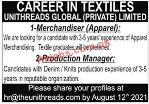 Jobs in Unithreads Global Private Limited