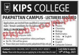 KIPS College Announced Latest Advertisement PK Jobs 2021