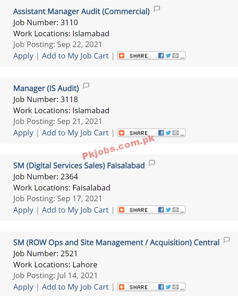 PTCL PK Jobs 2021 | Pakistan Telecommunication Company Limited Announced Management PK Jobs 2021