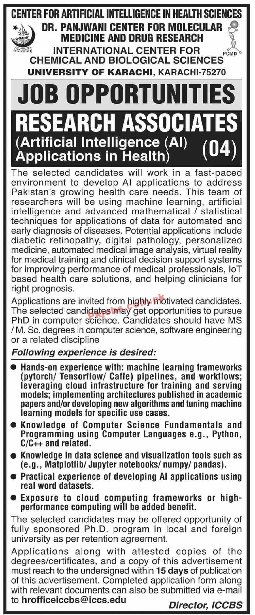 Jobs in University of Karachi