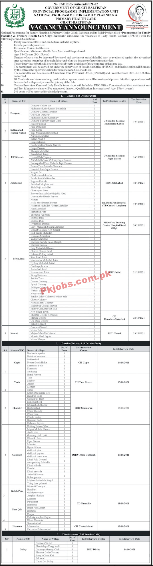 BISP PK Jobs 2021 | Benazir Income Support Programme Announced Latest PK Jobs 2021