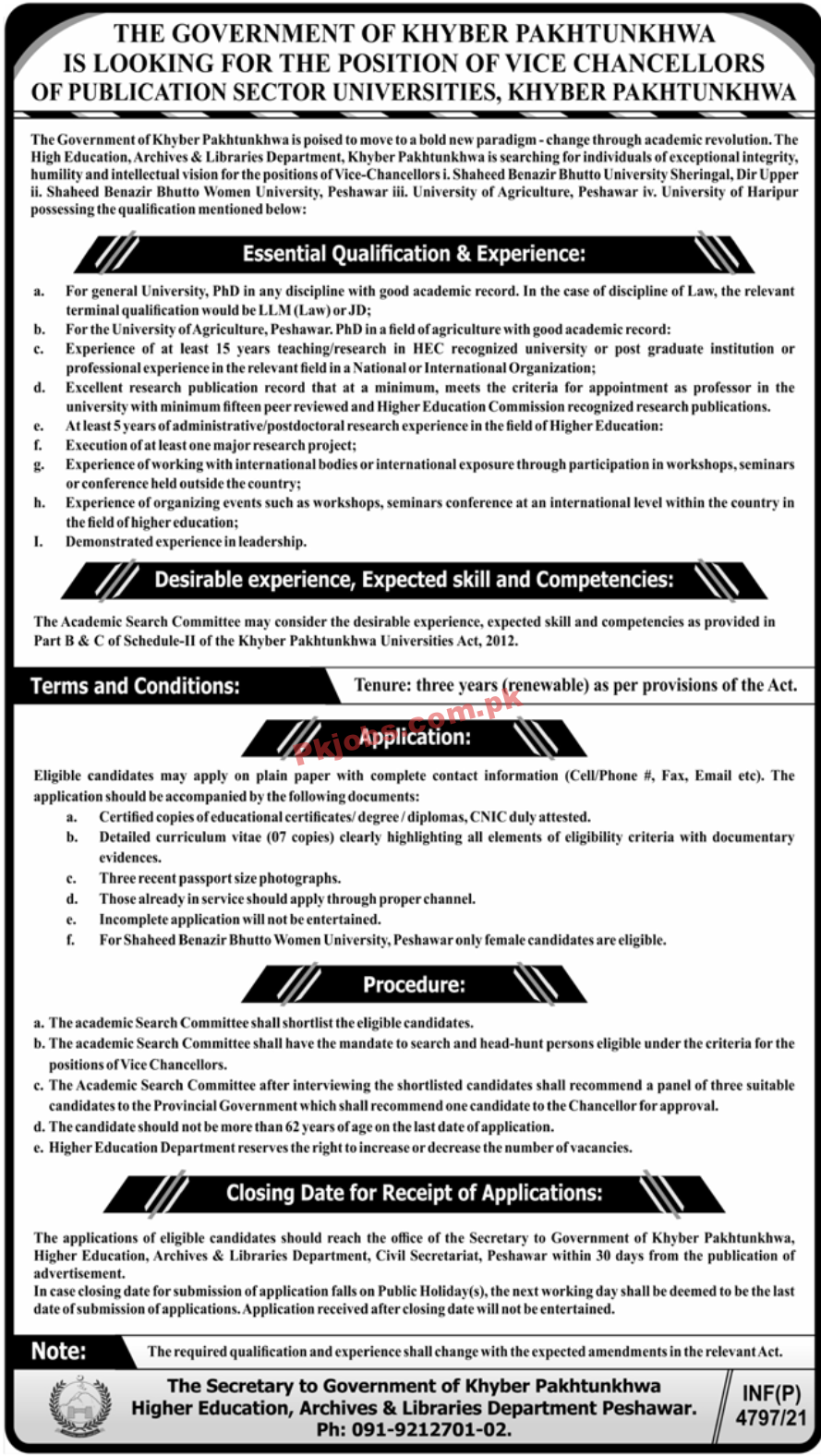 Higher Education PK Jobs 2021 | Higher Education Archives & Libraries Department PK Jobs 2021