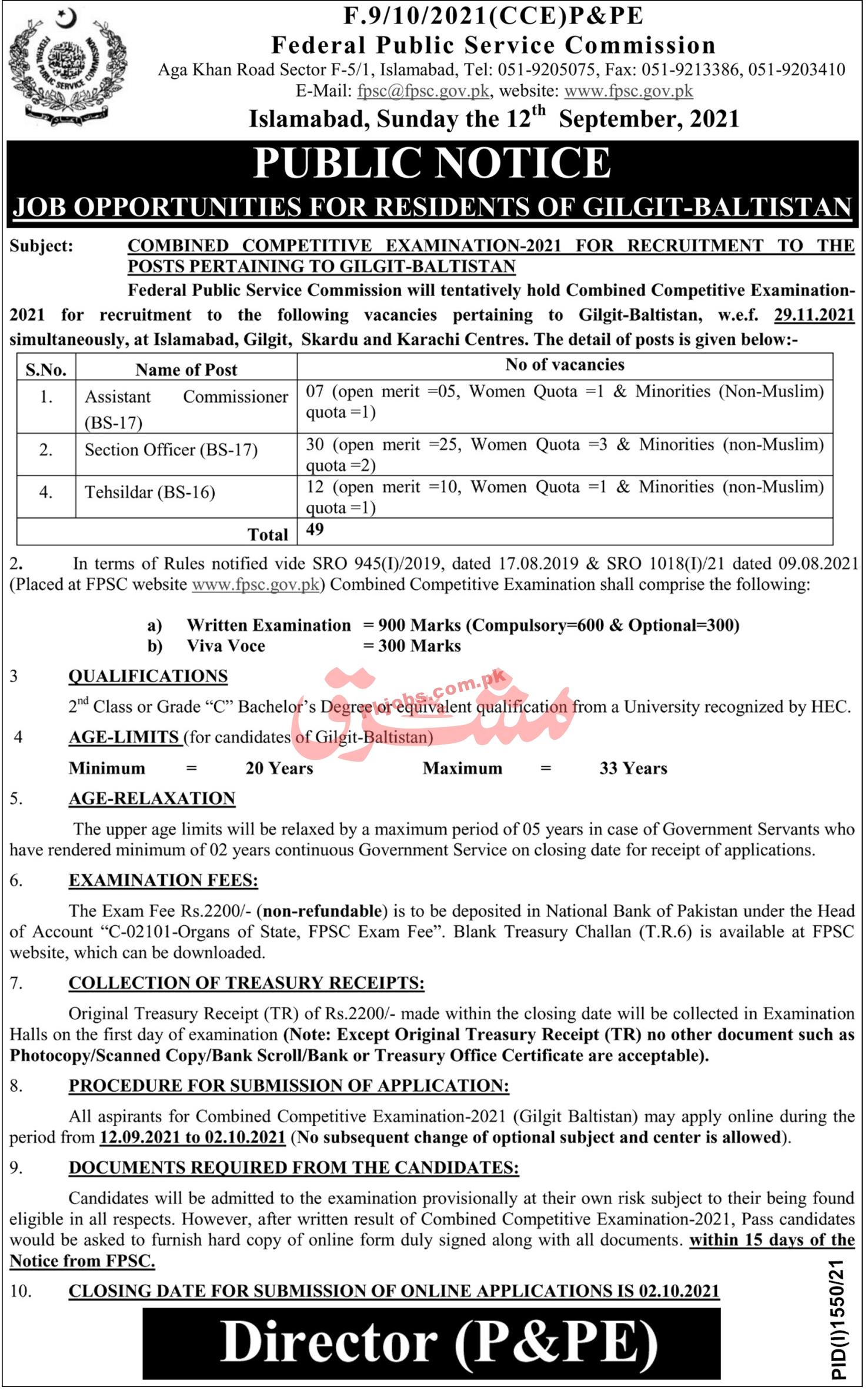 Jobs in FPSC