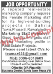 Jobs in Reputed Real Estate Marketing Company