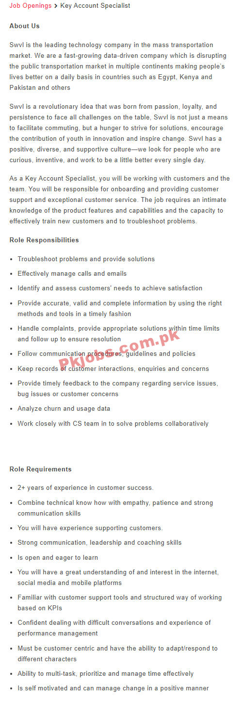 SWVL PK Jobs 2021 | SWVL Pakistan Company Announced Latest Management PK Jobs 2021