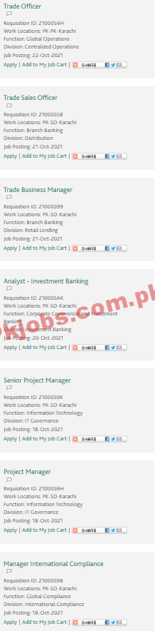 HBL PK Jobs 2021 | Habib Bank Limited Headquarters Announced Management PK Jobs 2021