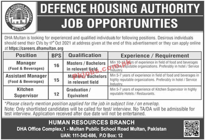 Jobs in DHA Multan