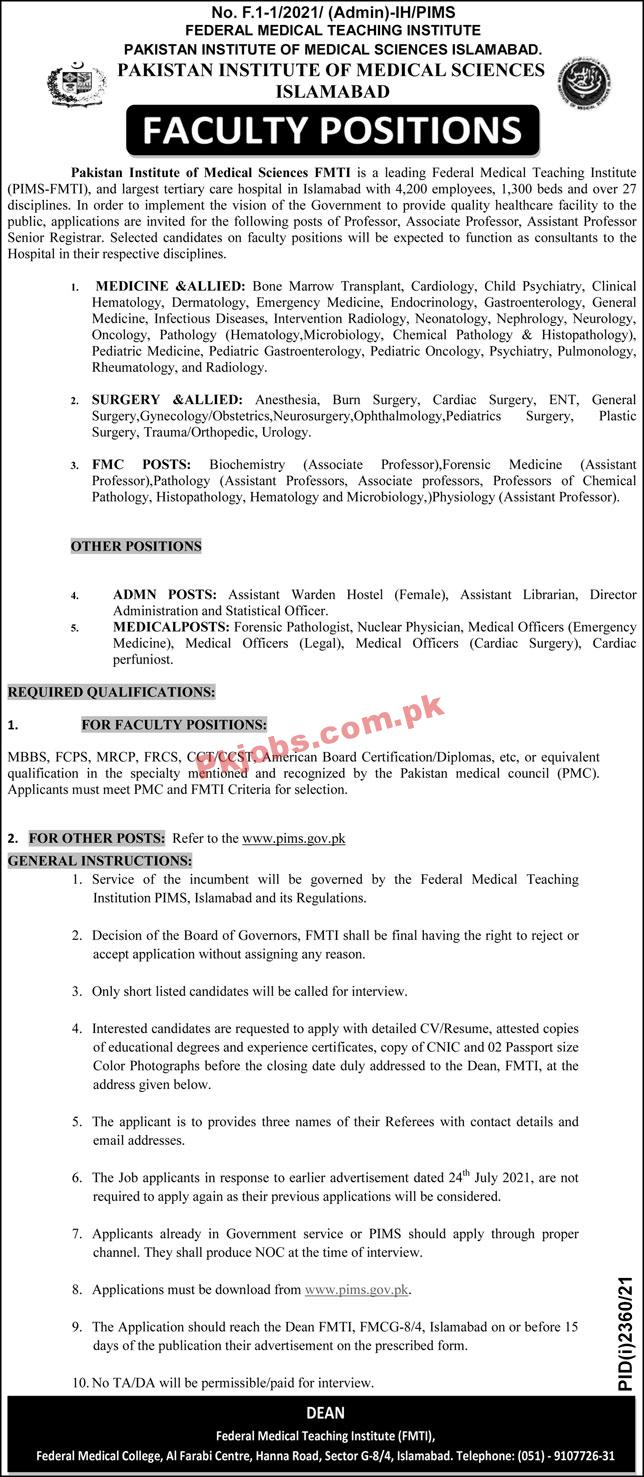 Jobs in Federal Medical Institute