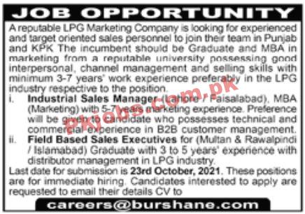 Jobs in LPG Marketing Company