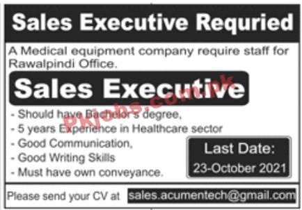 Jobs in Medical Equipment Company