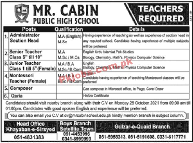 Jobs in Mr Cabine Public High School