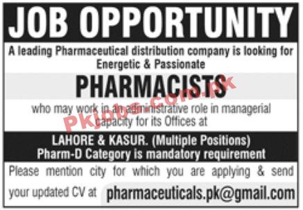 Jobs in Pharmaceutical Distribution Company