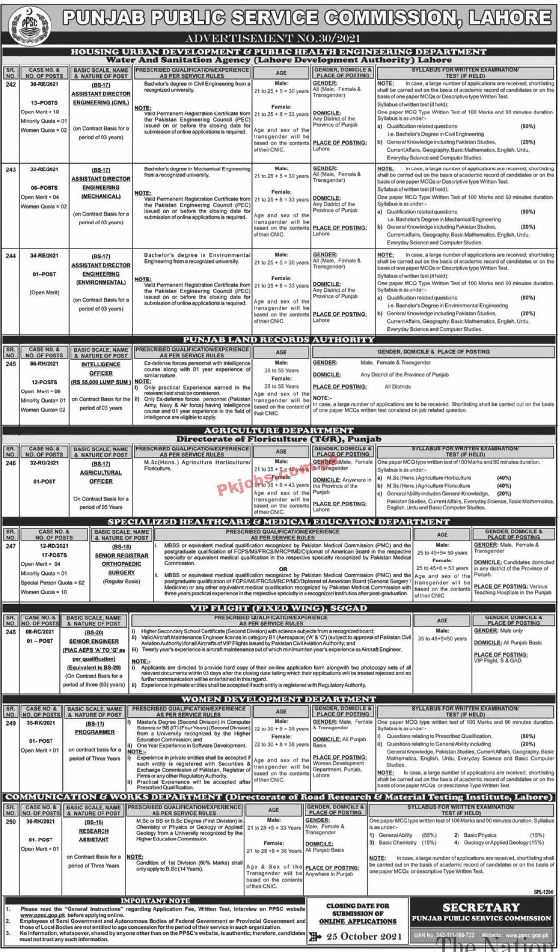 PPSC PK Jobs 2021 | Public Service Commission Announced Latest Management & Engineering PK Jobs 2021