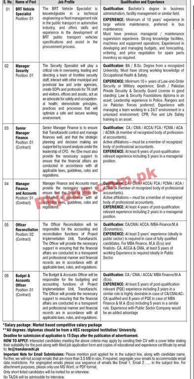 TransKarachi PK Jobs 2021 | TransKarachi Company Headquarters Announced Management & Technical PK Jobs 2021