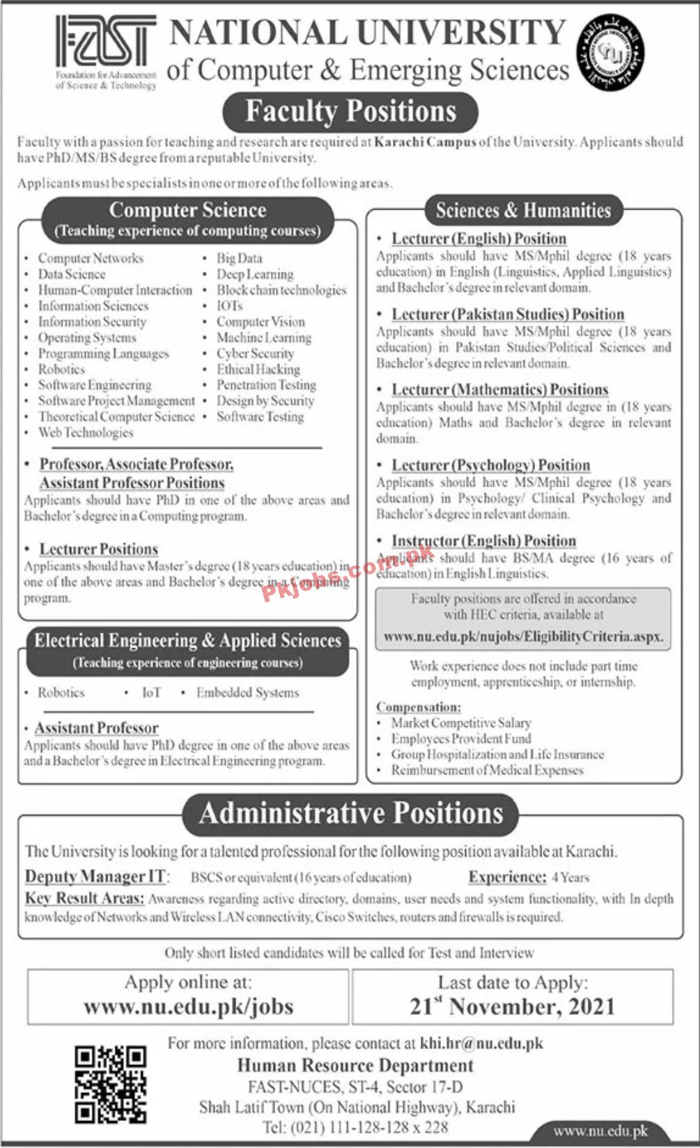 Jobs in FAST National University