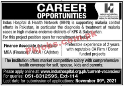 Jobs in Indus Hospital & Health Network IHHN