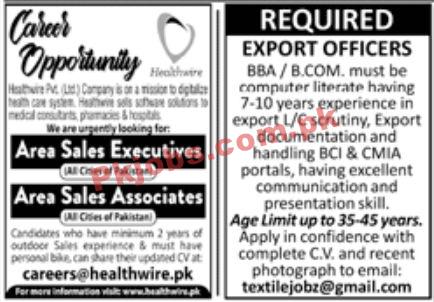 Jobs in Jang Newspaper Jobs 01 November