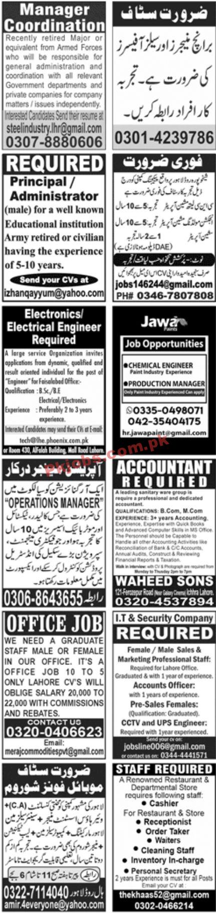 Jobs in Jang Newspaper