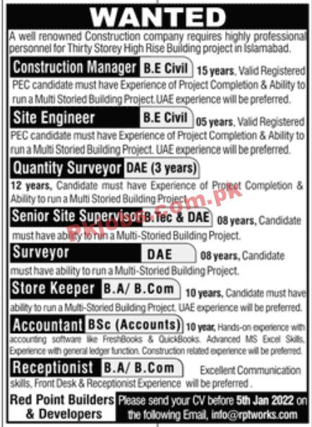 Jobs in Construction Company