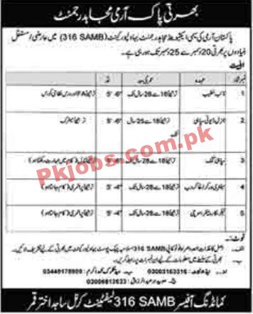 Army PK Jobs 2021 | Pakistan Army Mujahid Force Regiment Announced Management & Security PK Jobs 2021