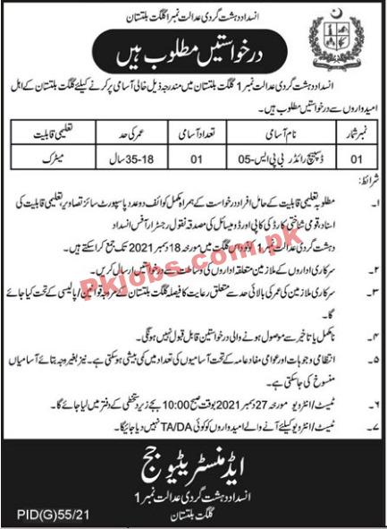 Court PK Jobs 2021 | Anti Terrorism Court Head Office Announced Management Support Staff PK Jobs 2021