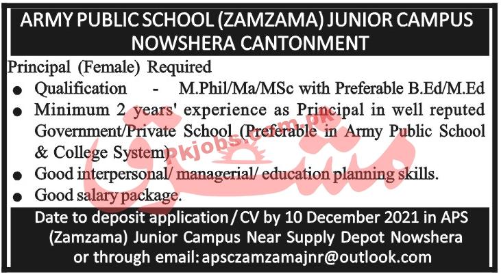 Jobs in Army Public School