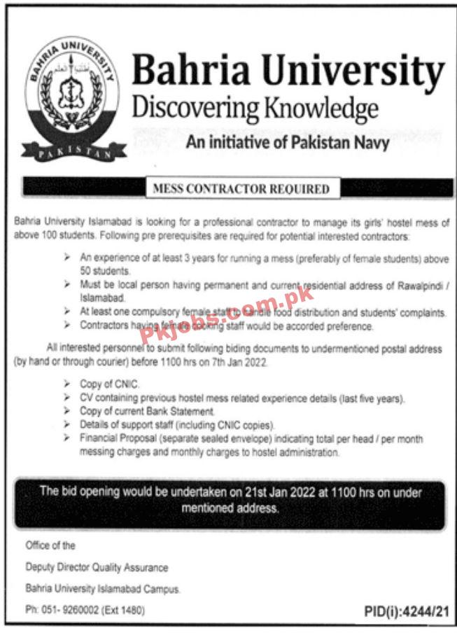 Jobs in Bahria University