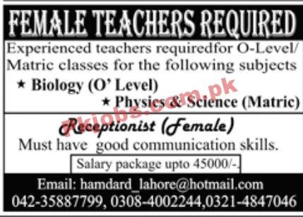 Jobs in Educational Sector