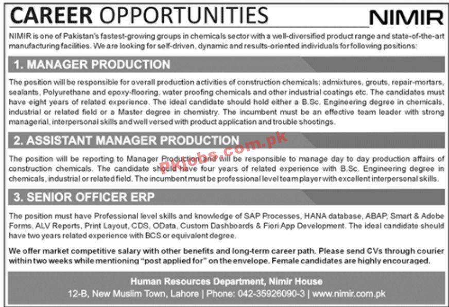 Jobs in NIMIR