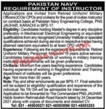 Navy PK Jobs 2021 | Pakistan Navy Headquarters Announced Latest Management PK Jobs 2021