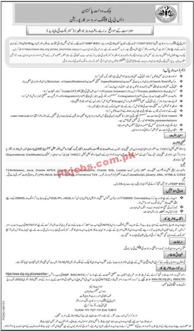 SBP PK Jobs 2021 | State Bank of Pakistan SBP Headquarters Announced Management PK Jobs 2021