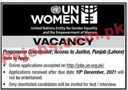 United Nations PK Jobs 2021 | United Nations Entity for Gender Equality & the Empowerment of Women Management PK Jobs 2021